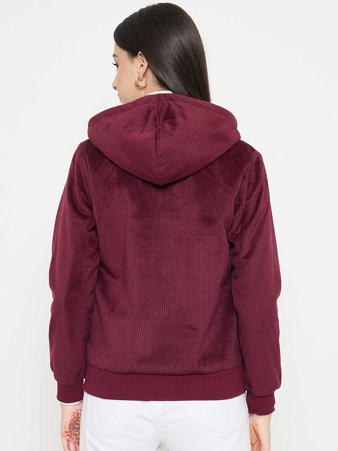 Madame Hooded Plum Sweatshirt - Image 6