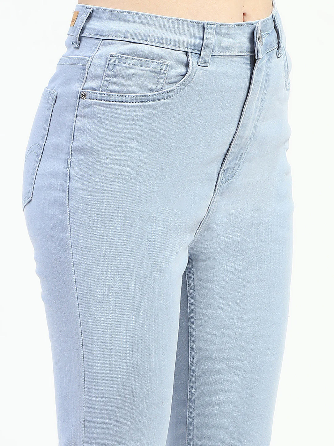 Madame Ice Blue Skinny Fit Cotton Denim Jeans - Image 6