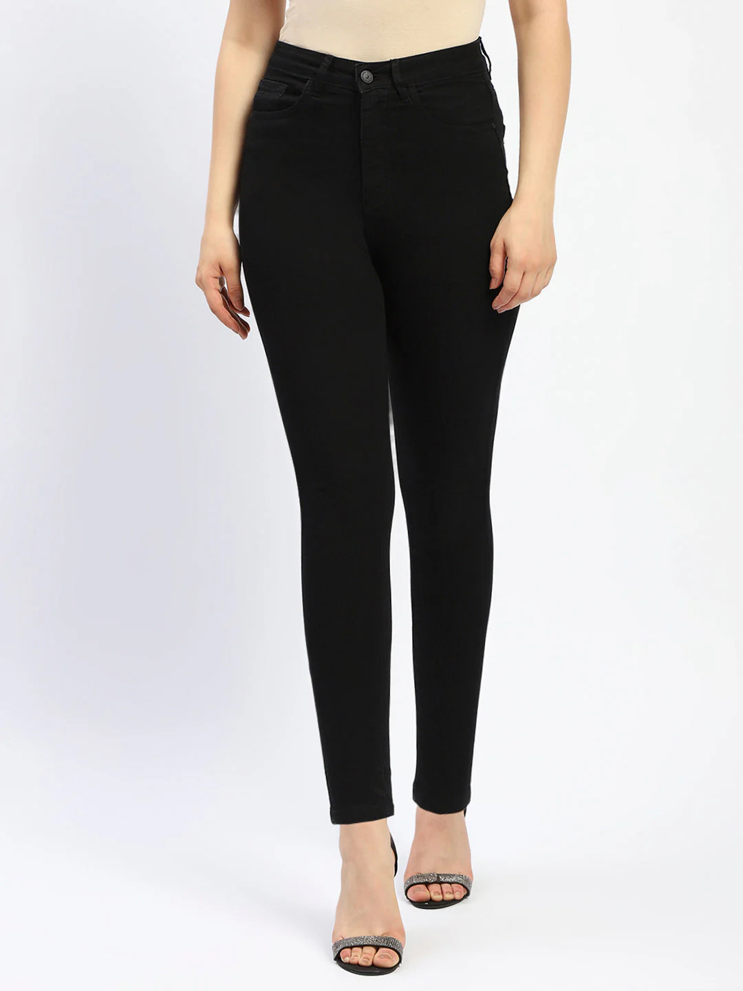 Madame Black Skinny Fit Cotton Blend Denim - Image 2