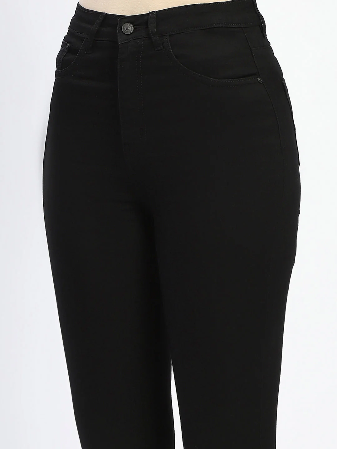 Madame Black Skinny Fit Cotton Blend Denim - Image 6