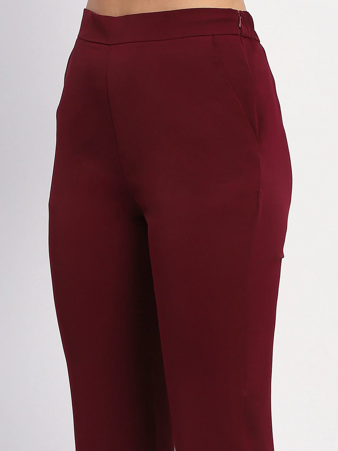 Madame Purple Belted Shirt and Wide-Leg Bottom Ensemble - Image 6