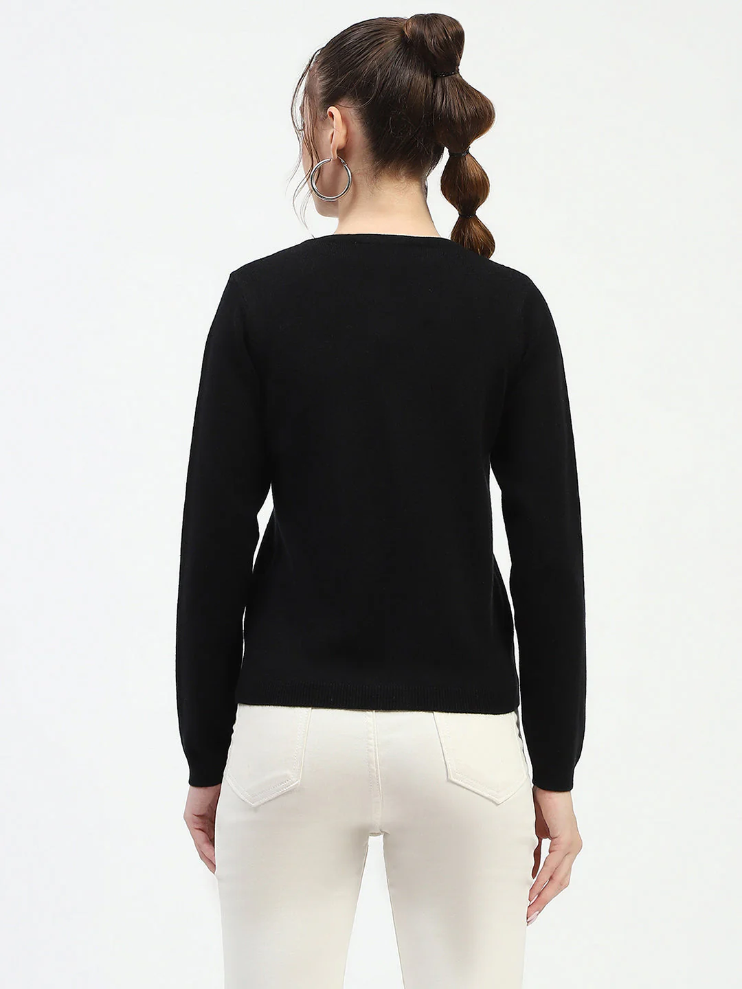 Madame Black Button-Up Cardigan - Image 5