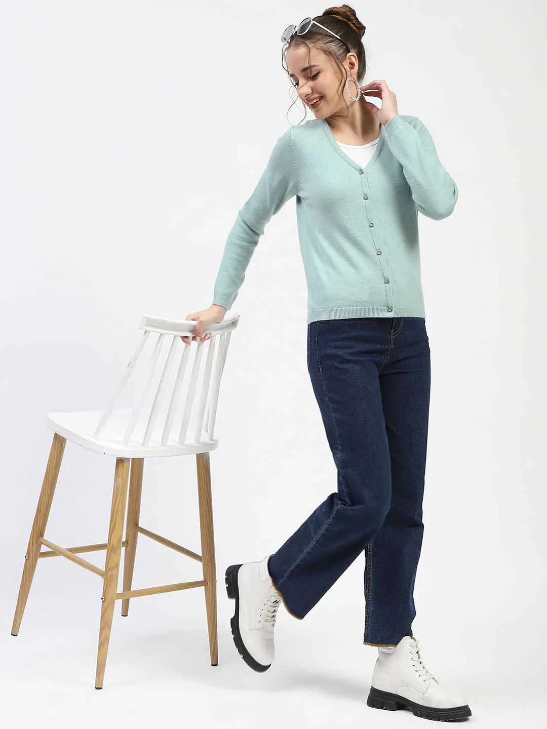 Madame Mint Button-Up Cardigan - Image 2