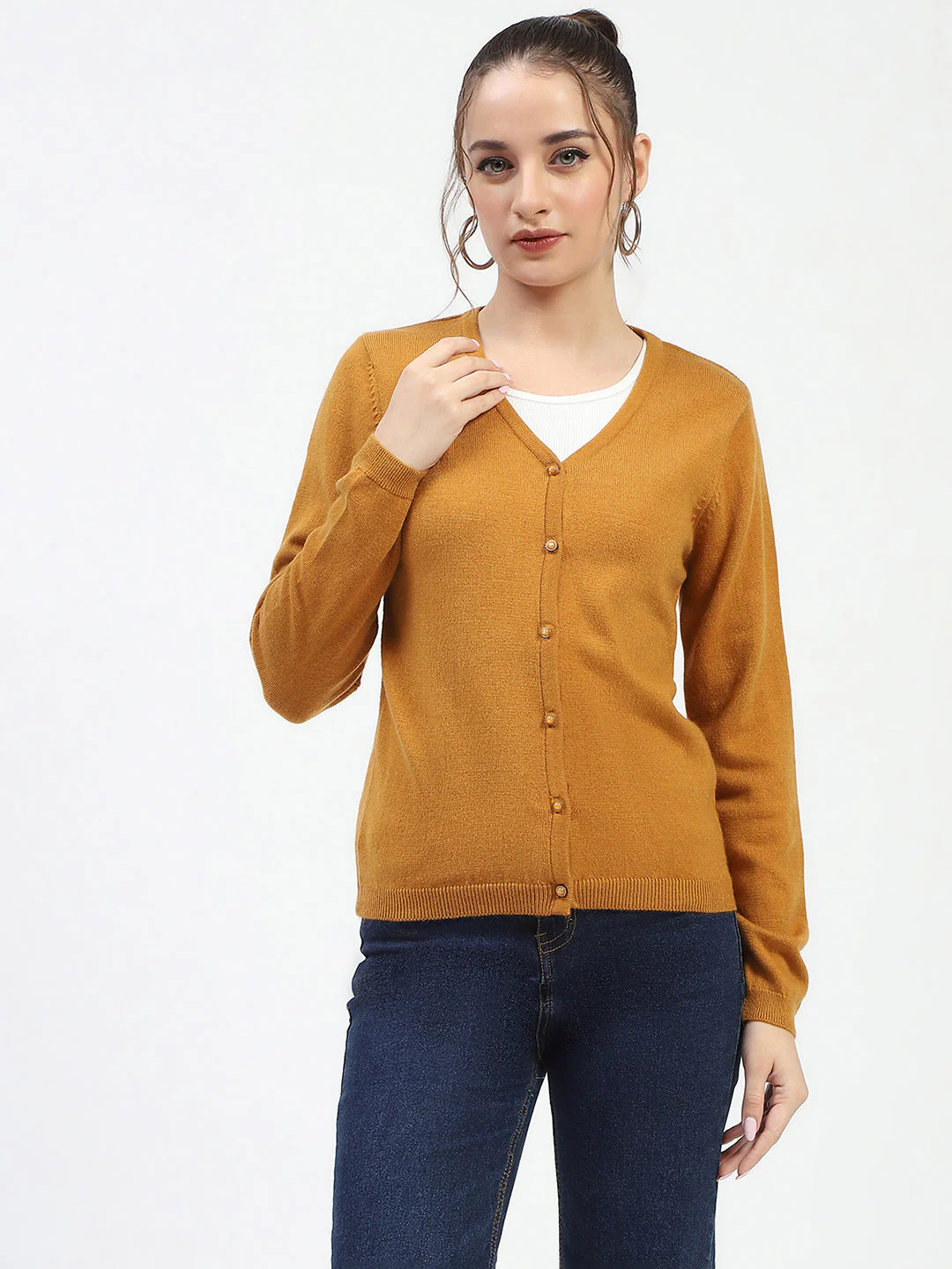 Madame Mustard Button-Up Cardigan - Image 2