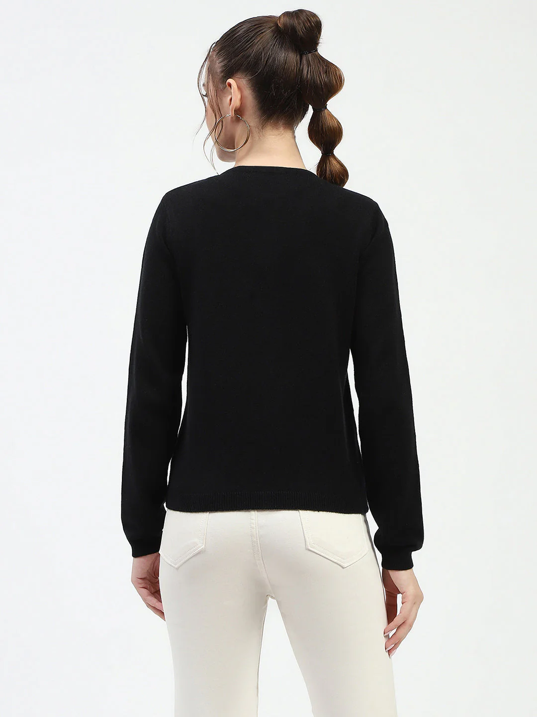 Madame Black Button-Up Cardigan - Image 5
