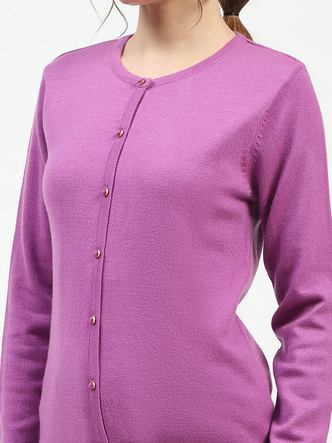 Madame Mauve Button-Up Cardigan - Image 6