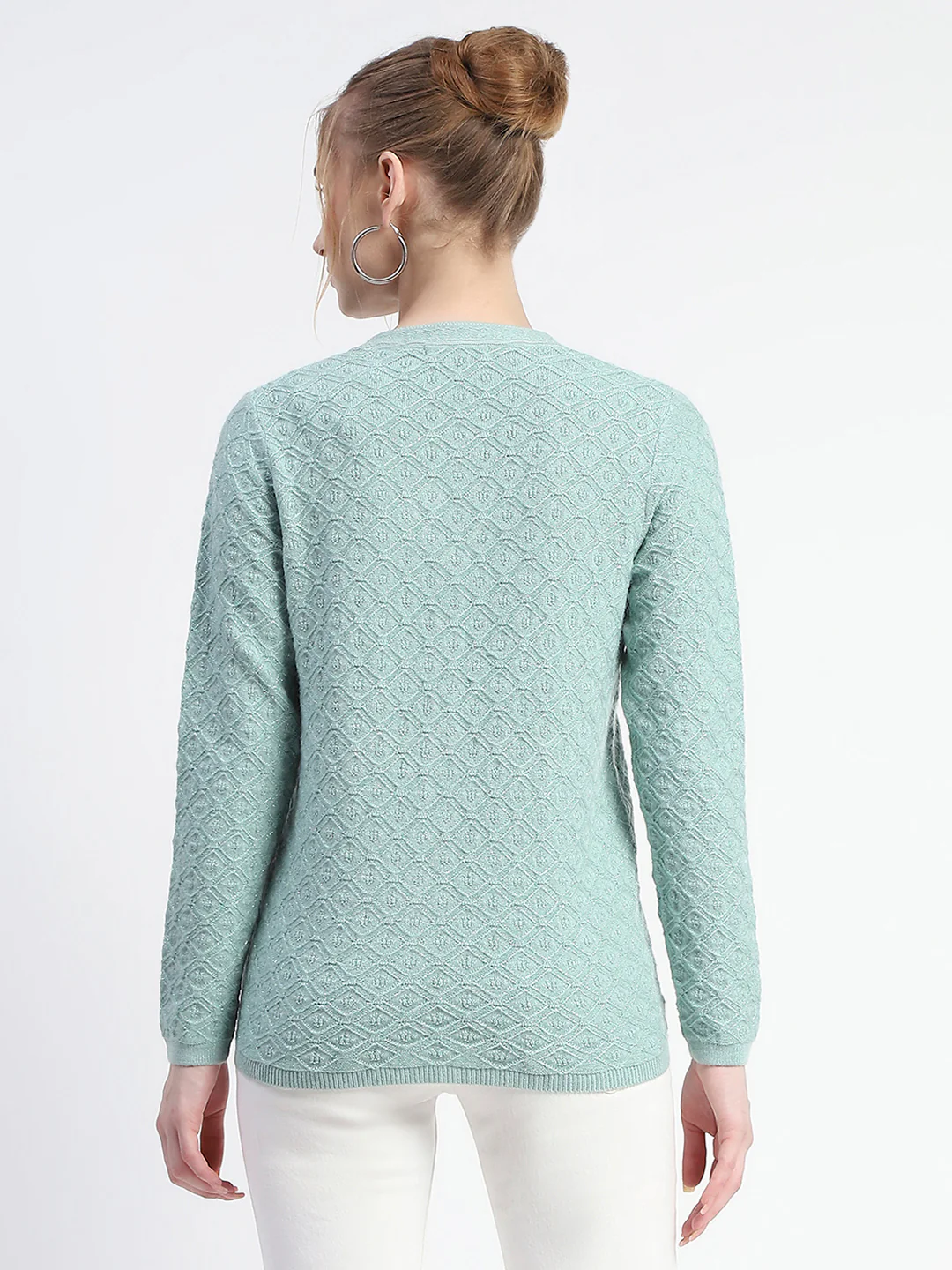 Madame Mint V-Neck Knit Cardigan - Image 5