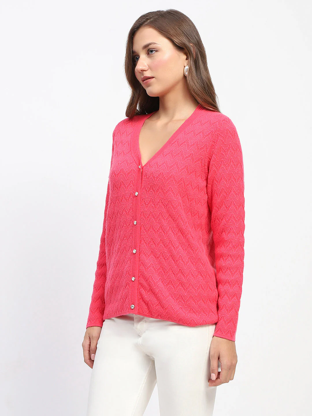 Madame Coral V Neck Cardigan - Image 4