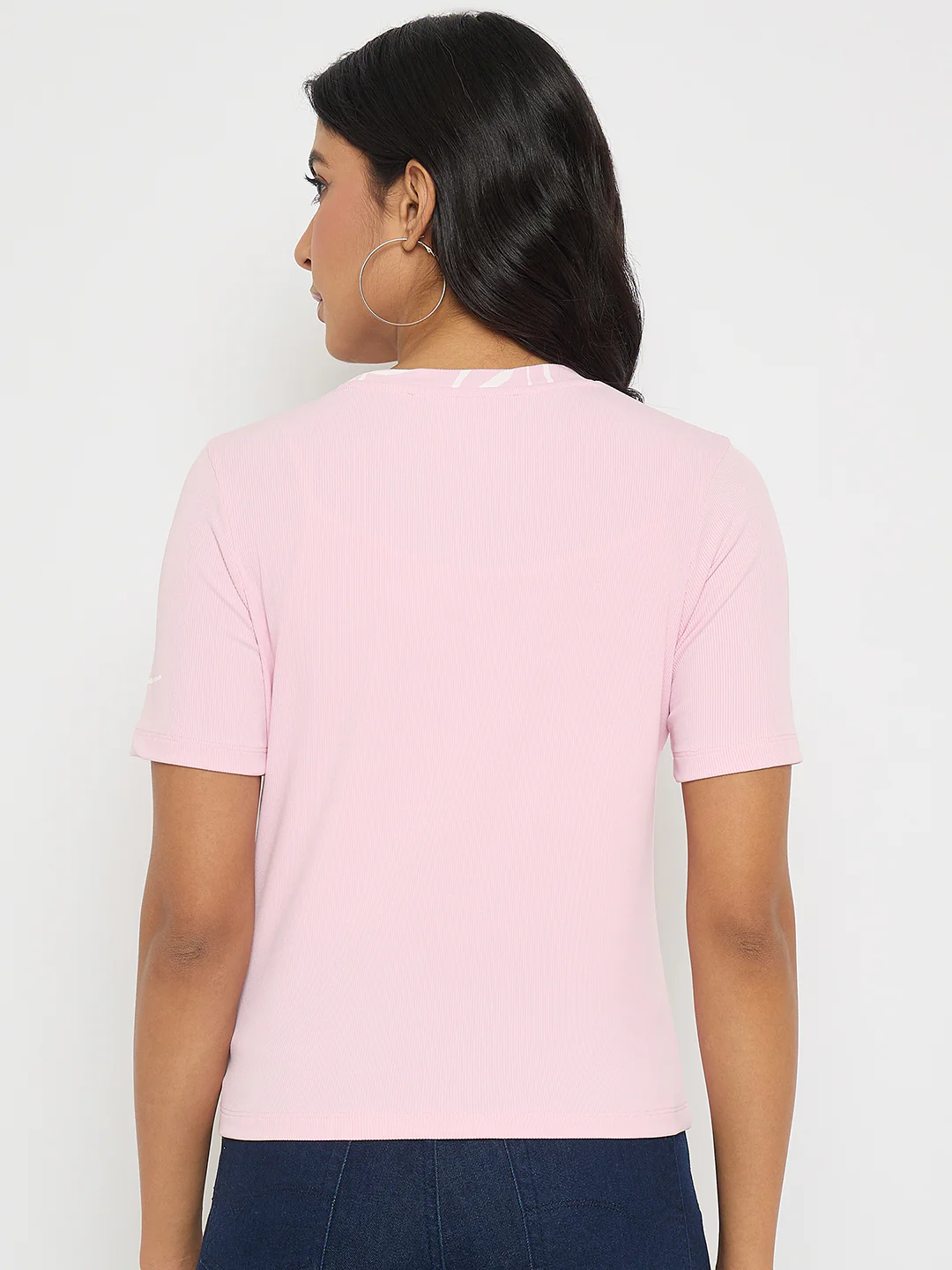 Madame Floral Print Sequin Detailed Pink T-Shirt - Image 6