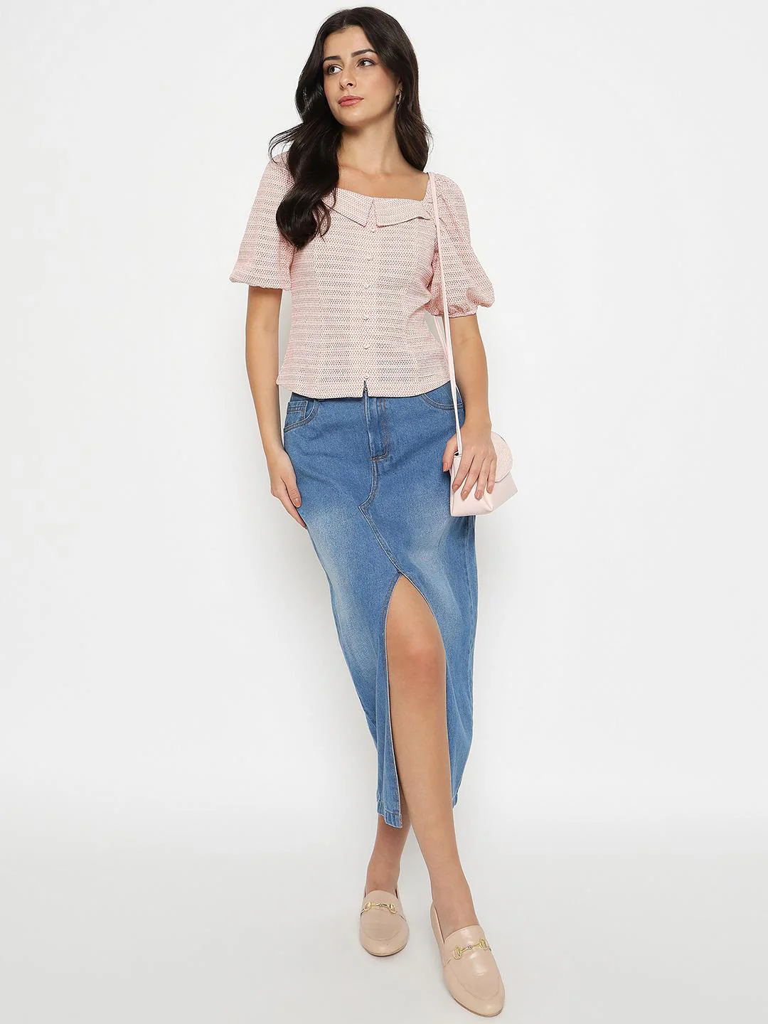 Madame Tie Detail Off Shoulder Hot Pink Top - Image 2