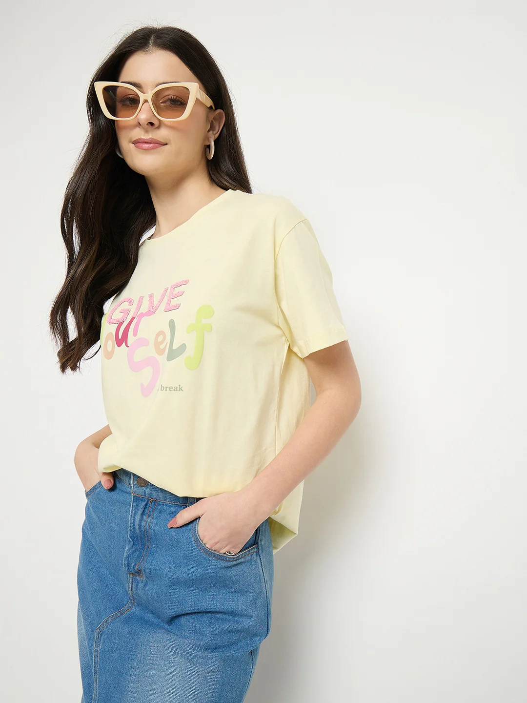 Madame Lemon Cotton Printed T-Shirt - Image 2