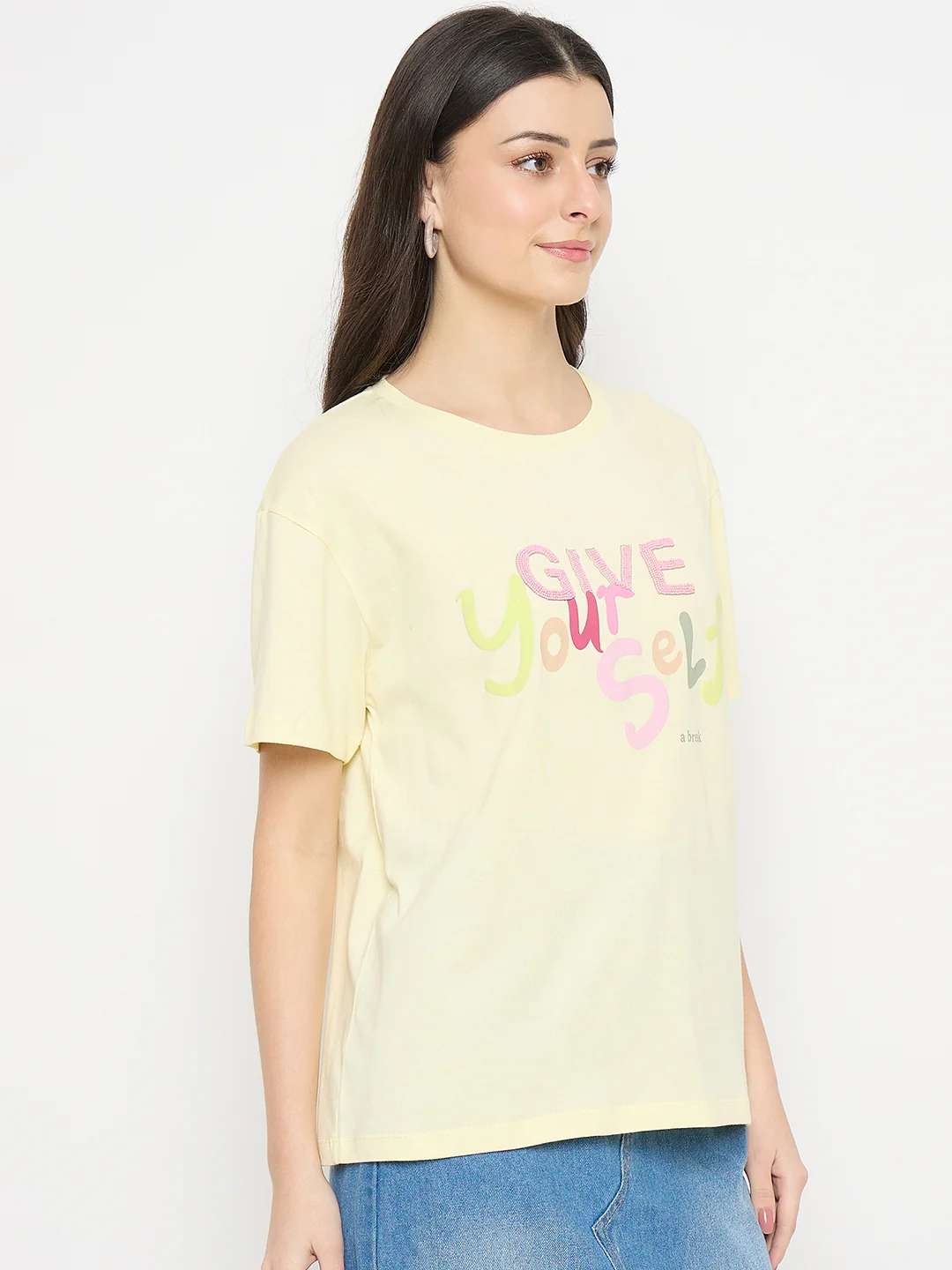 Madame Lemon Cotton Printed T-Shirt - Image 4