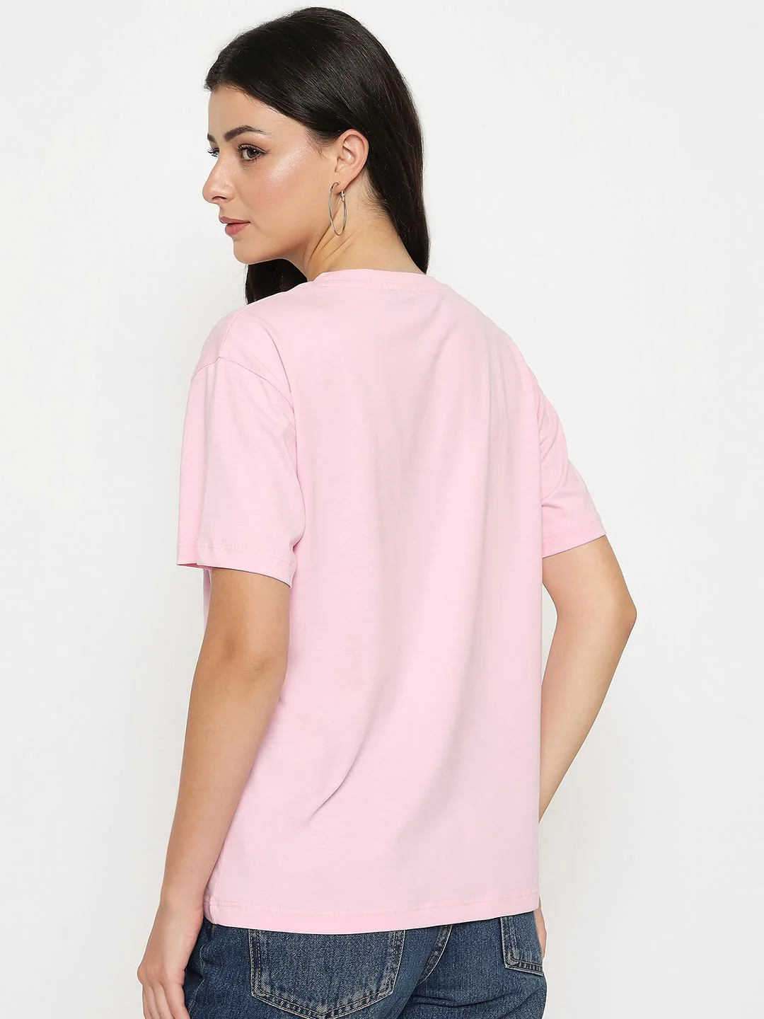 Madame Cotton Graphic Print Pink T-shirt - Image 6
