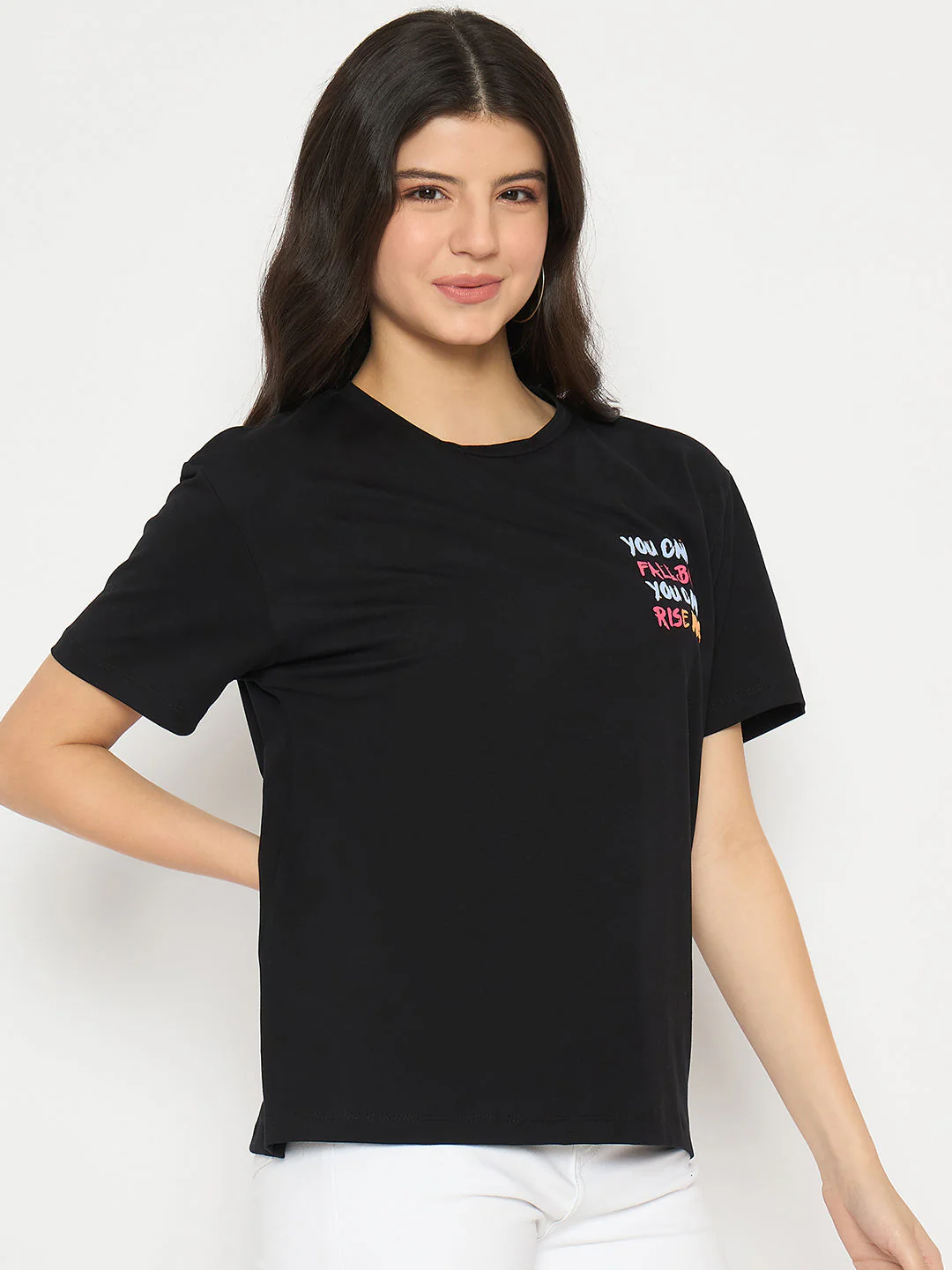 Madame Front and Back Graphic Print Black Sinker T-shirt - Image 4