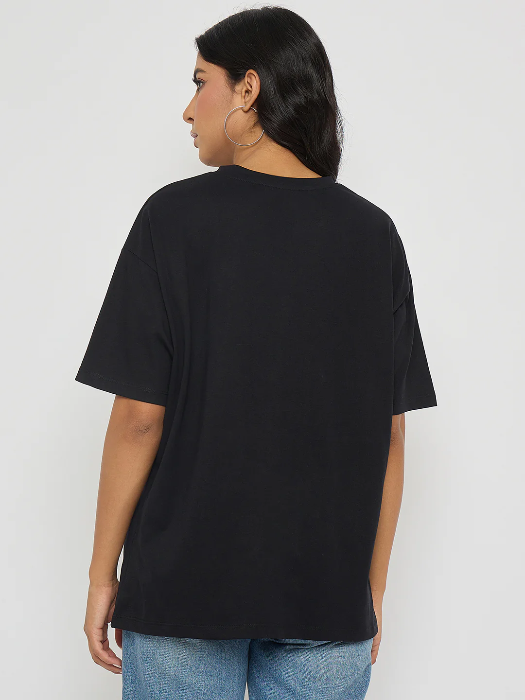 Madame Graphic Print Black Cotton T-shirt - Image 6