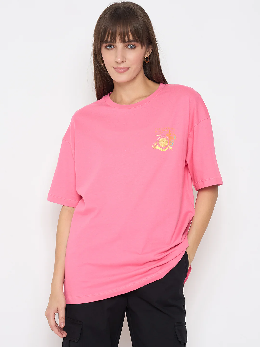 Madame Front and Back Graphic Print Pink T-shirt - Image 3