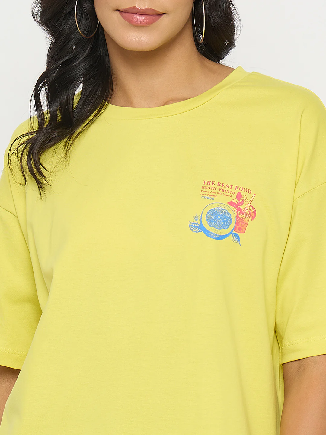 Madame Front and Back Graphic Print Yellow T-Shirt - Image 7