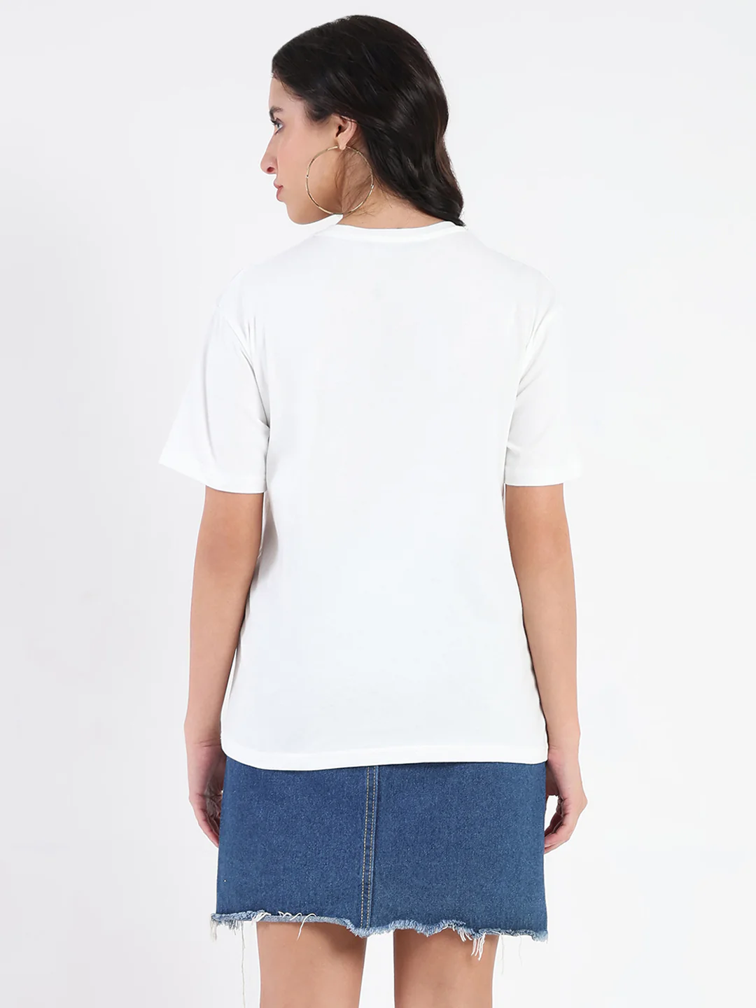 Madame Swarovski and Graphic Print White Cotton T-shirt - Image 6