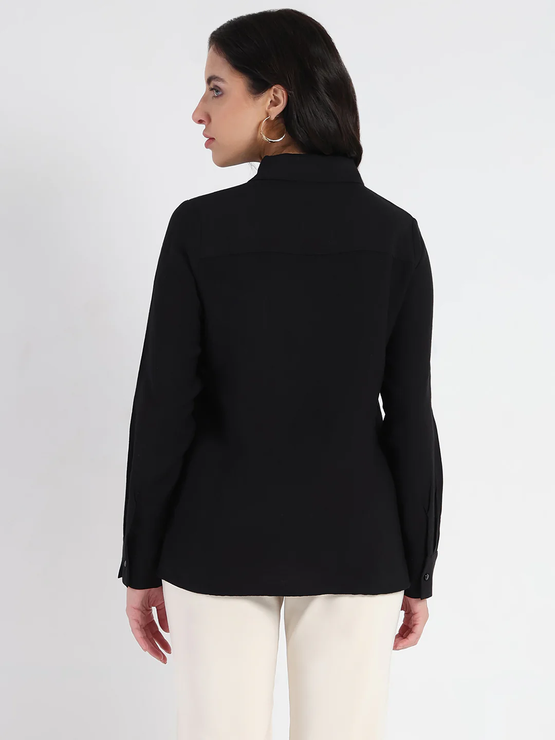 Madame Black Rayon Blend Shirt - Image 6