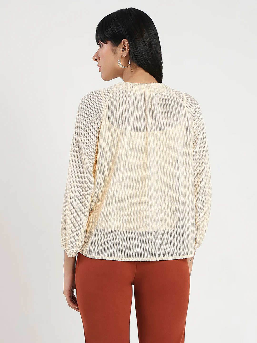 Madame Beige Rayon Blend Top - Image 7