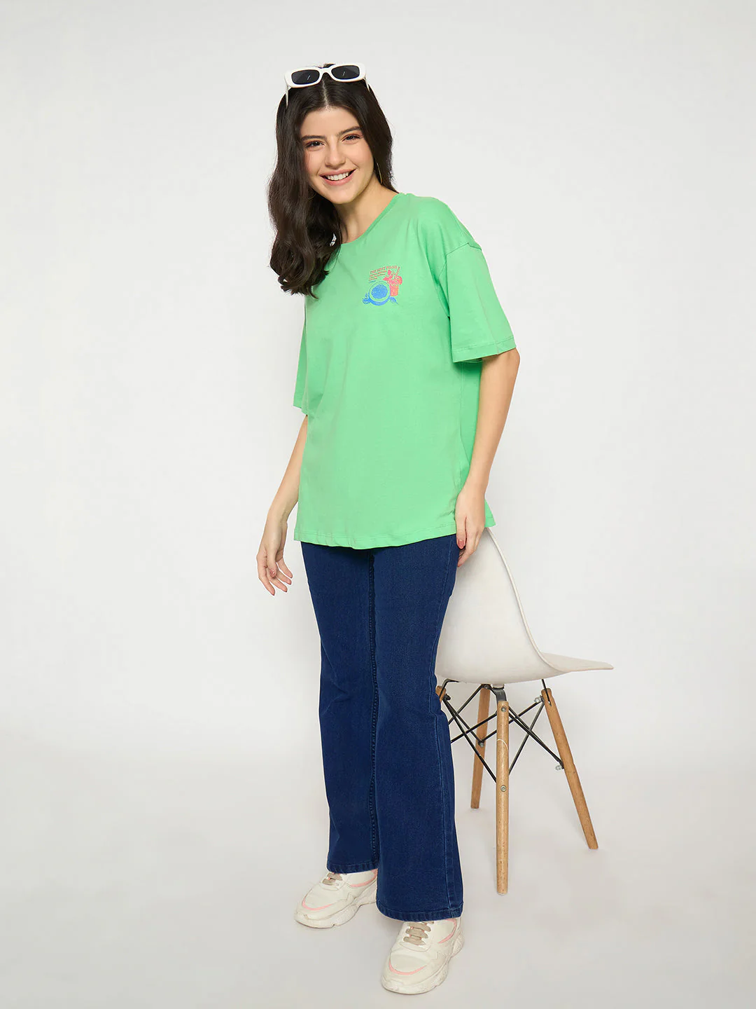 Madame Flared Fit Dark Blue Denim Jeans