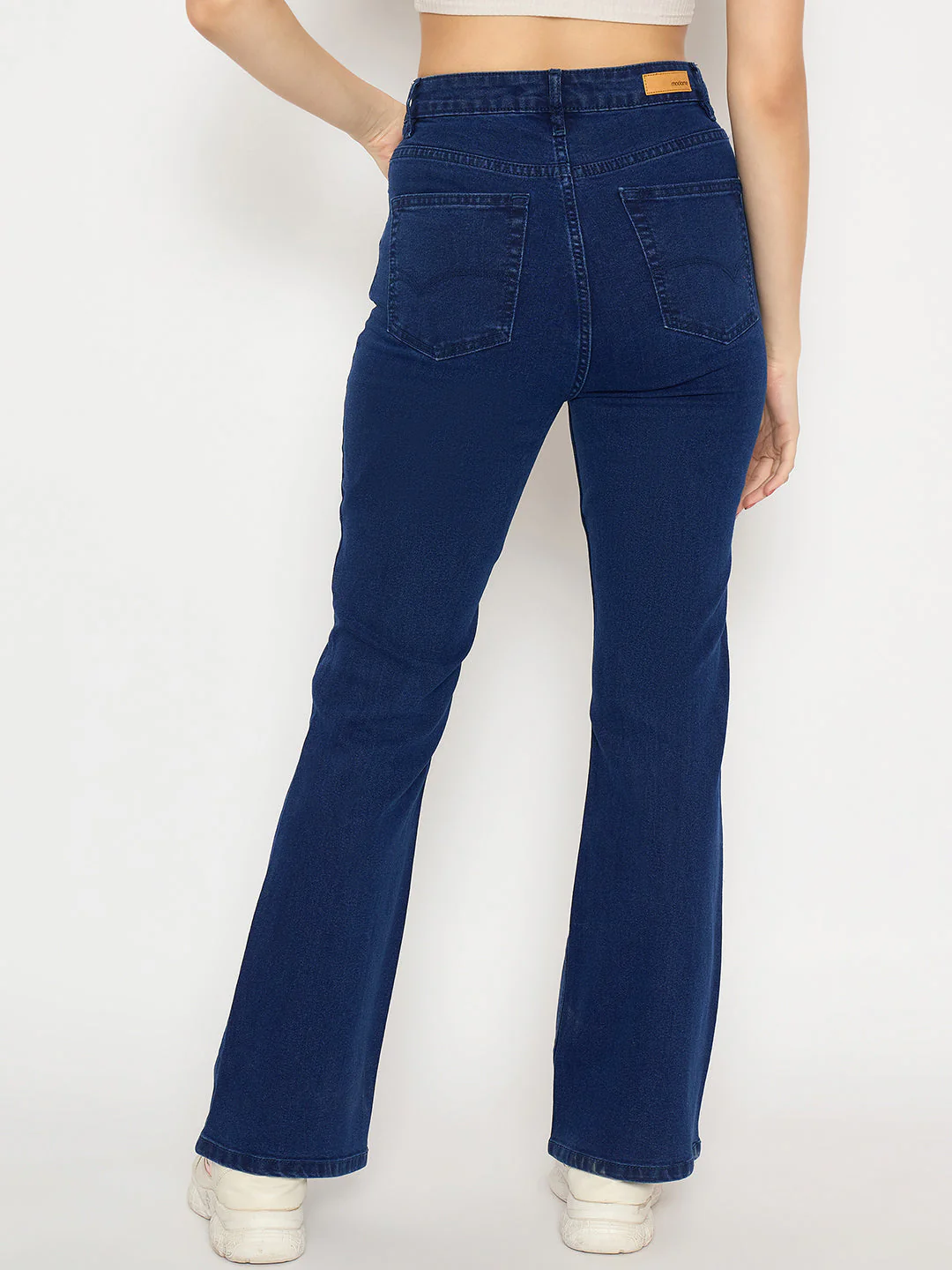 Madame Flared Fit Dark Blue Denim Jeans - Image 6