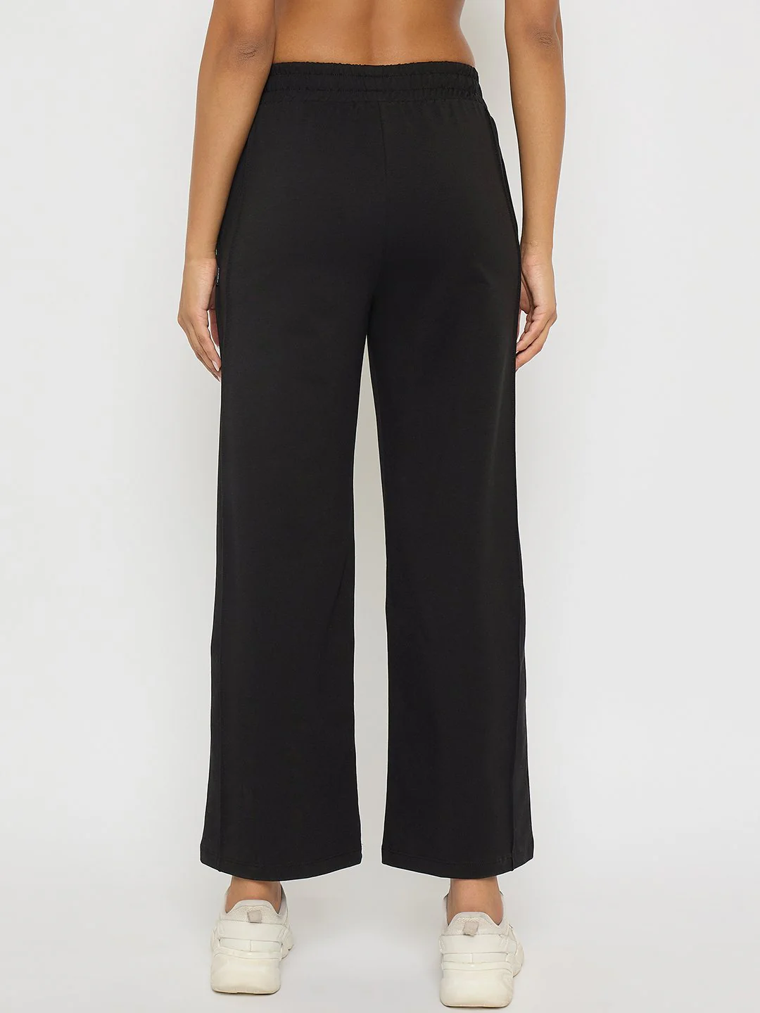 Madame Black Straight FIt Cotton Blend Track Bottoms - Image 5