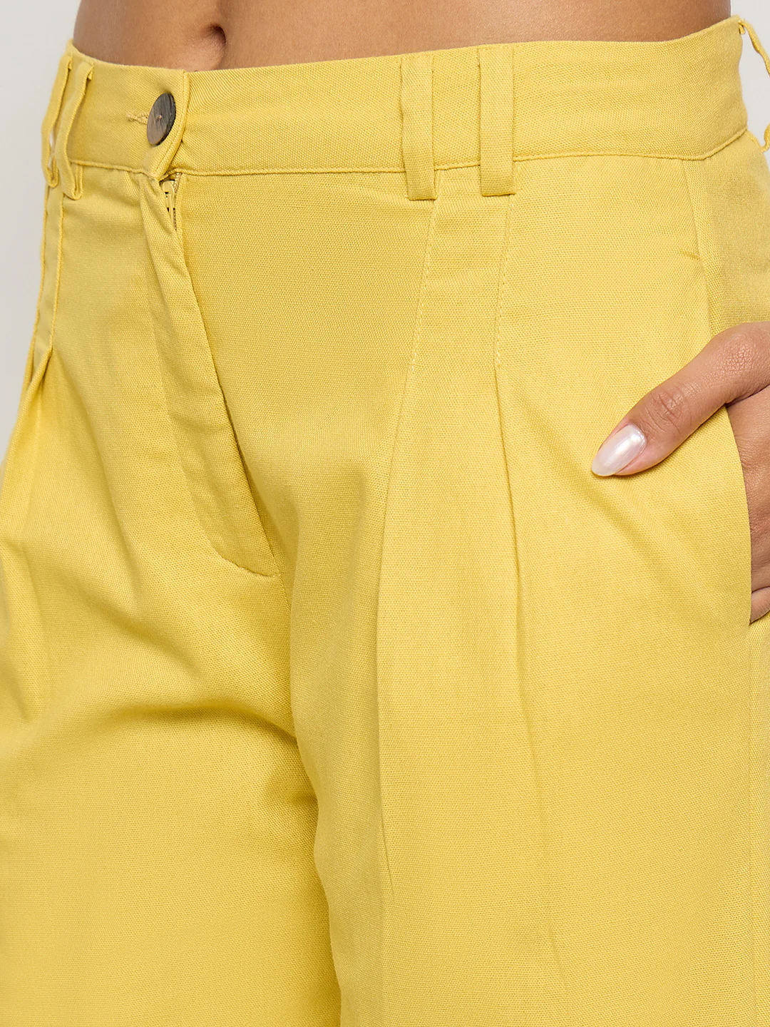 Madame Mustard Yellow Sleeveless Vest and Trousers Co-ord Set - Image 7
