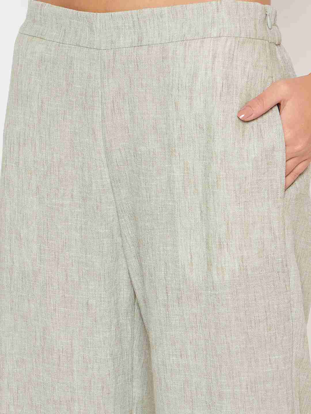 Madame Lace Inserted Top and Bottom Green Co-ord Set - Image 7