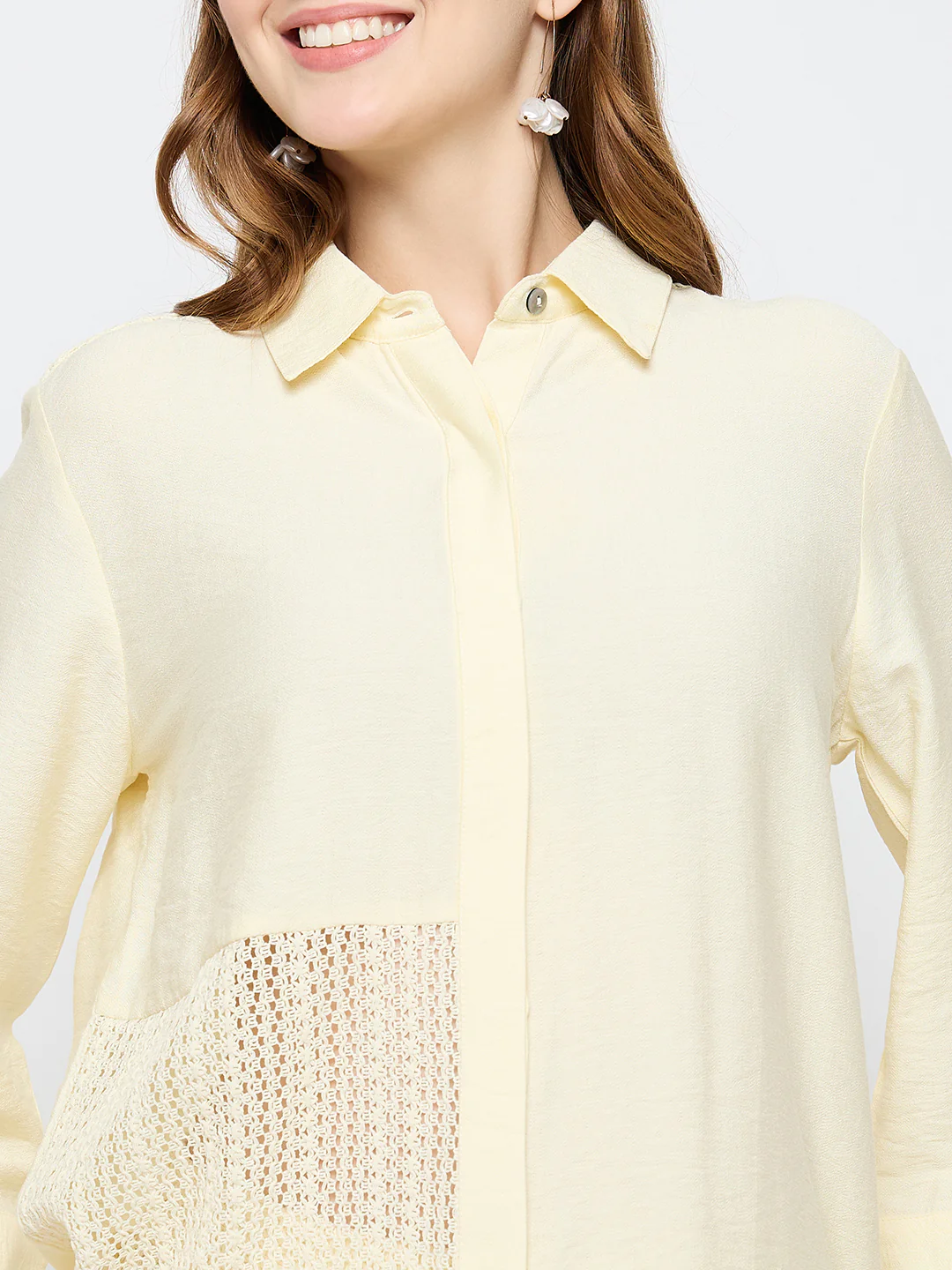 Madame Semi Sheer Off White Co-ord Set - Image 8