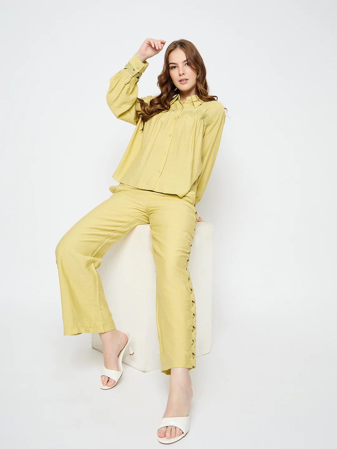 Madame Green Lace Green Co-ord Set