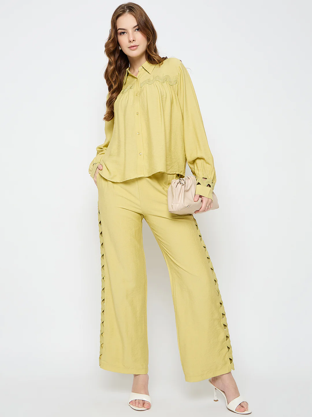 Madame Green Lace Green Co-ord Set - Image 2