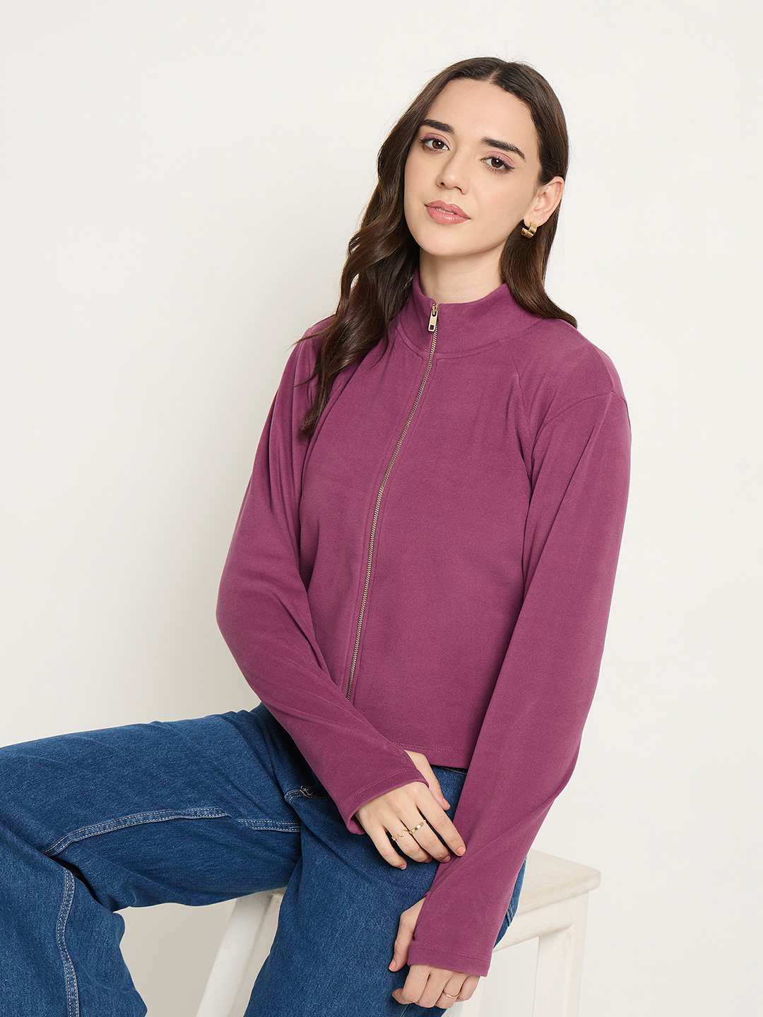 Madame Plum High Neck Top