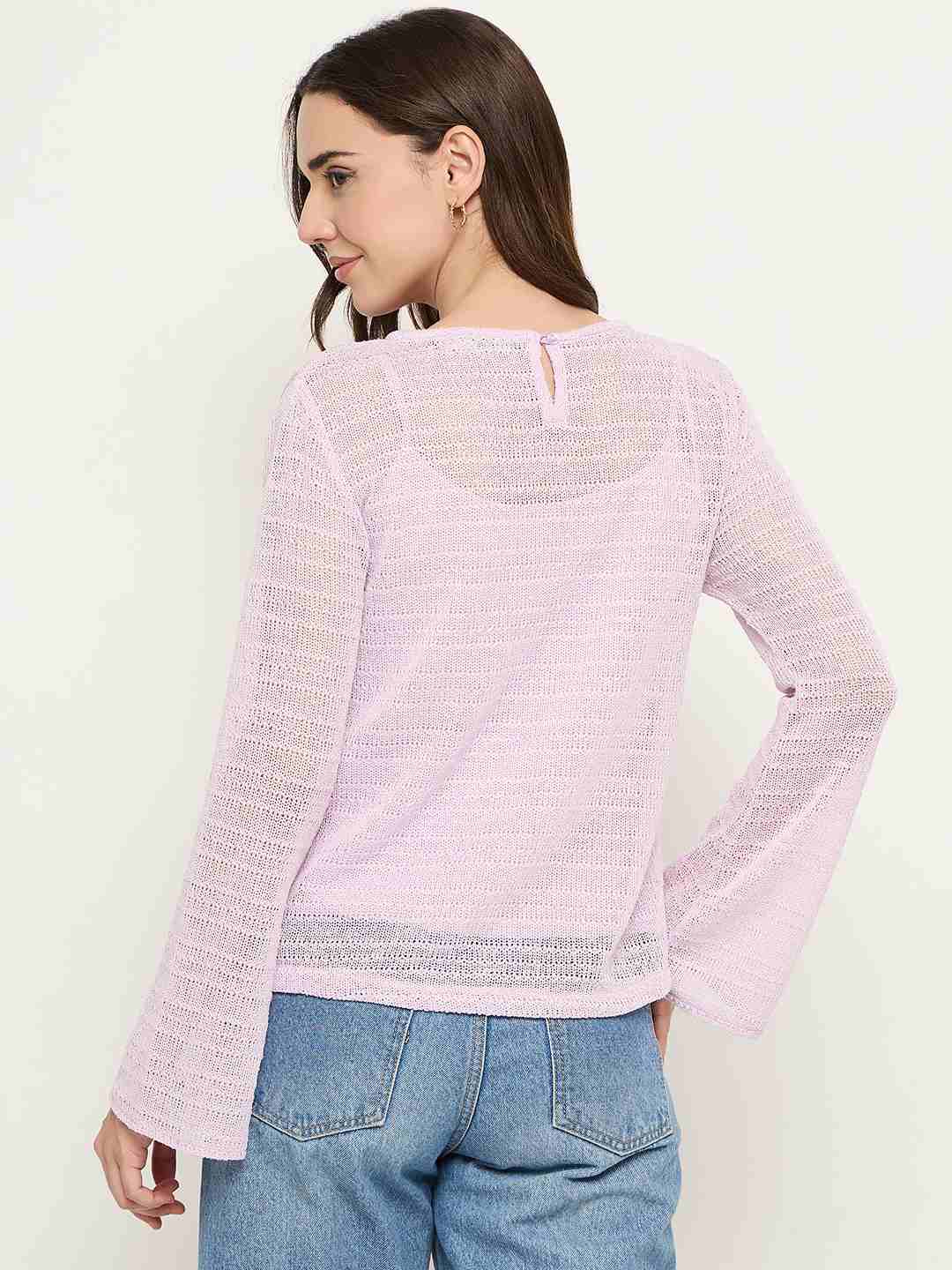 Madame Mauve Lace Fabric Top - Image 6
