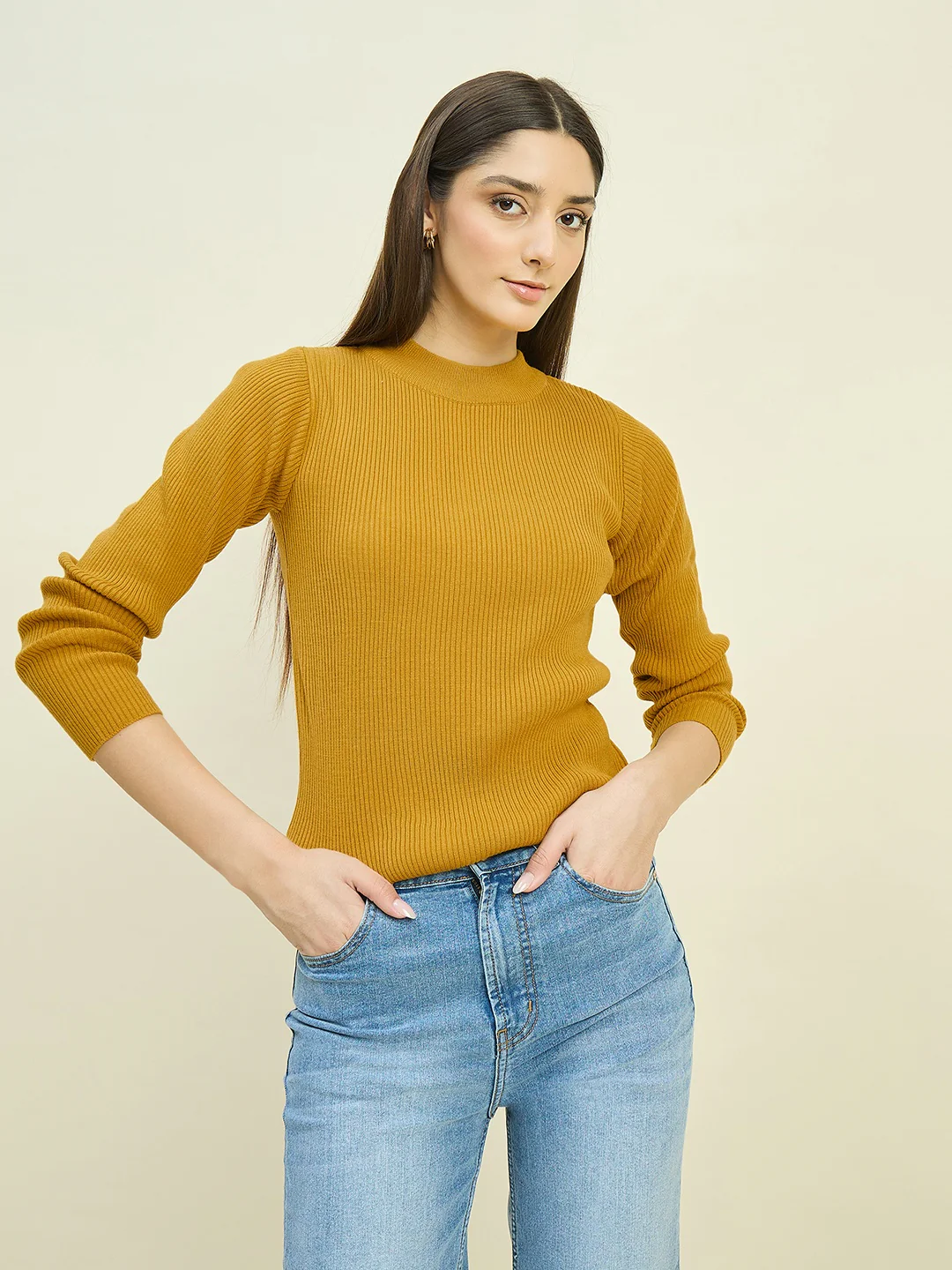 Madame Mustard Yellow Solid Skeeve - Image 2