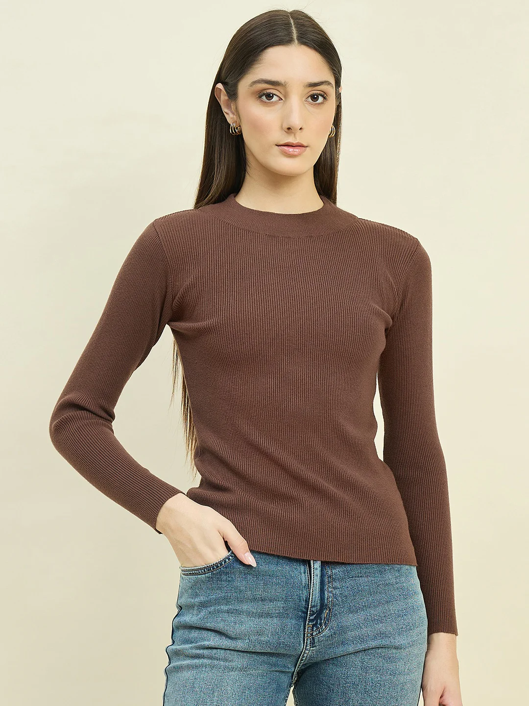 Madame Brown Viscose Blend Skeeve