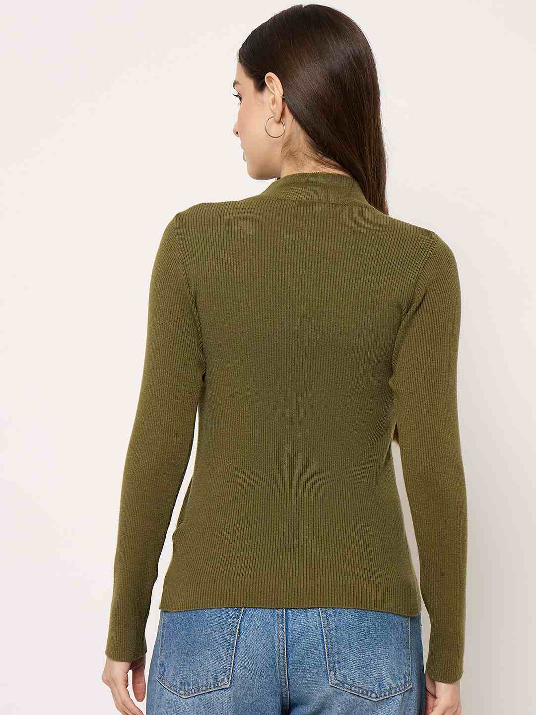 Madame Viscose Blend Green Skeeve - Image 6