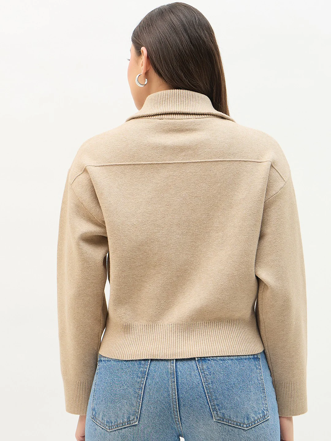 Madame Brown Shirt Collar Jacket - Image 7