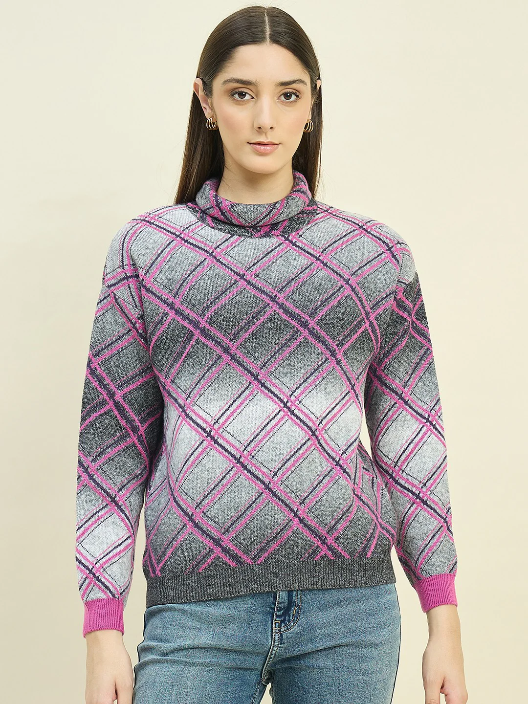 Madame Ombre Mock Neck Sweater