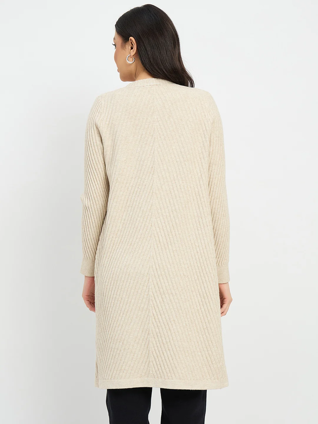 Madame Beige Knit Long Shrug - Image 6