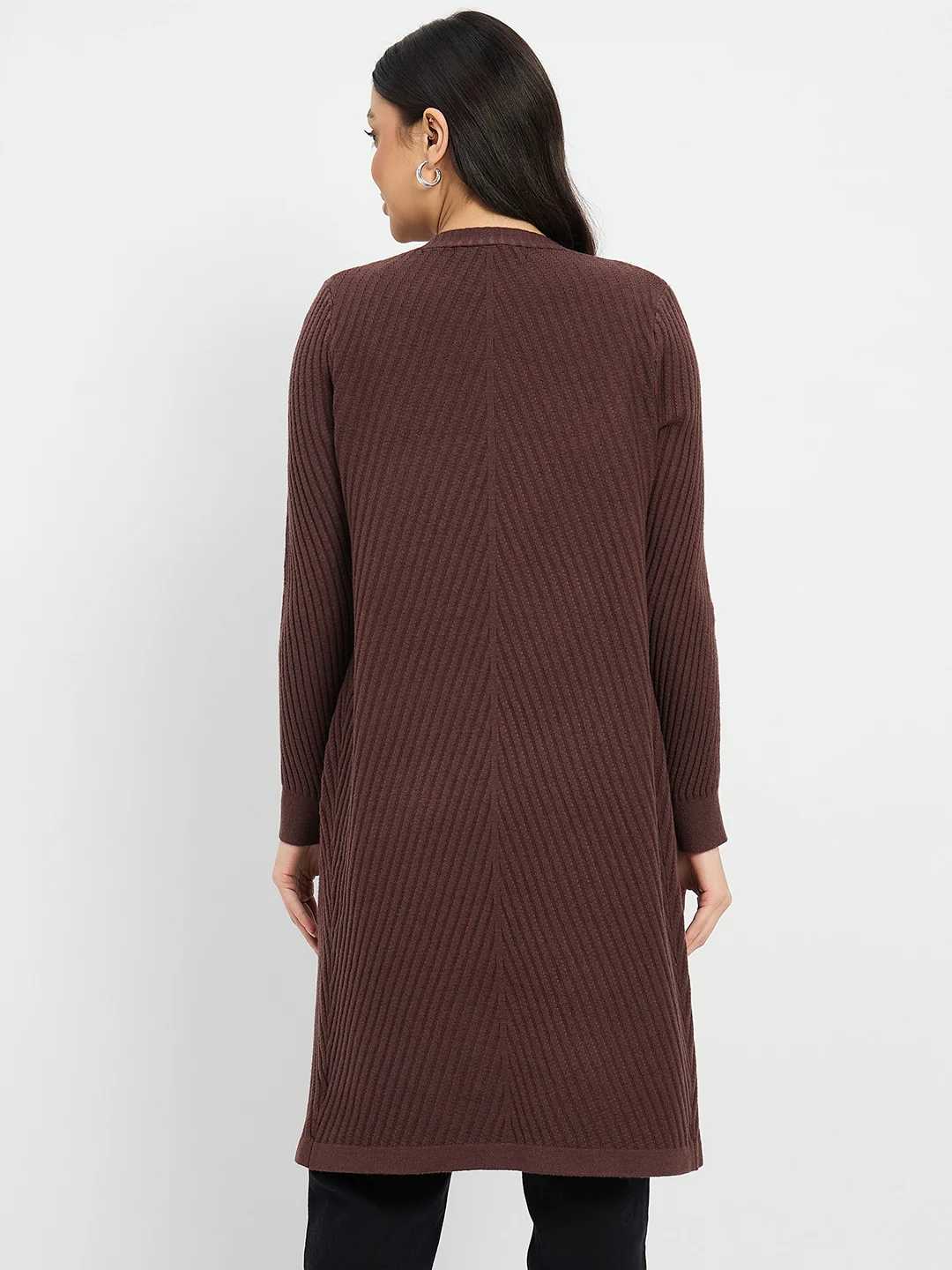 Madame Brown Knit Long Shrug - Image 6