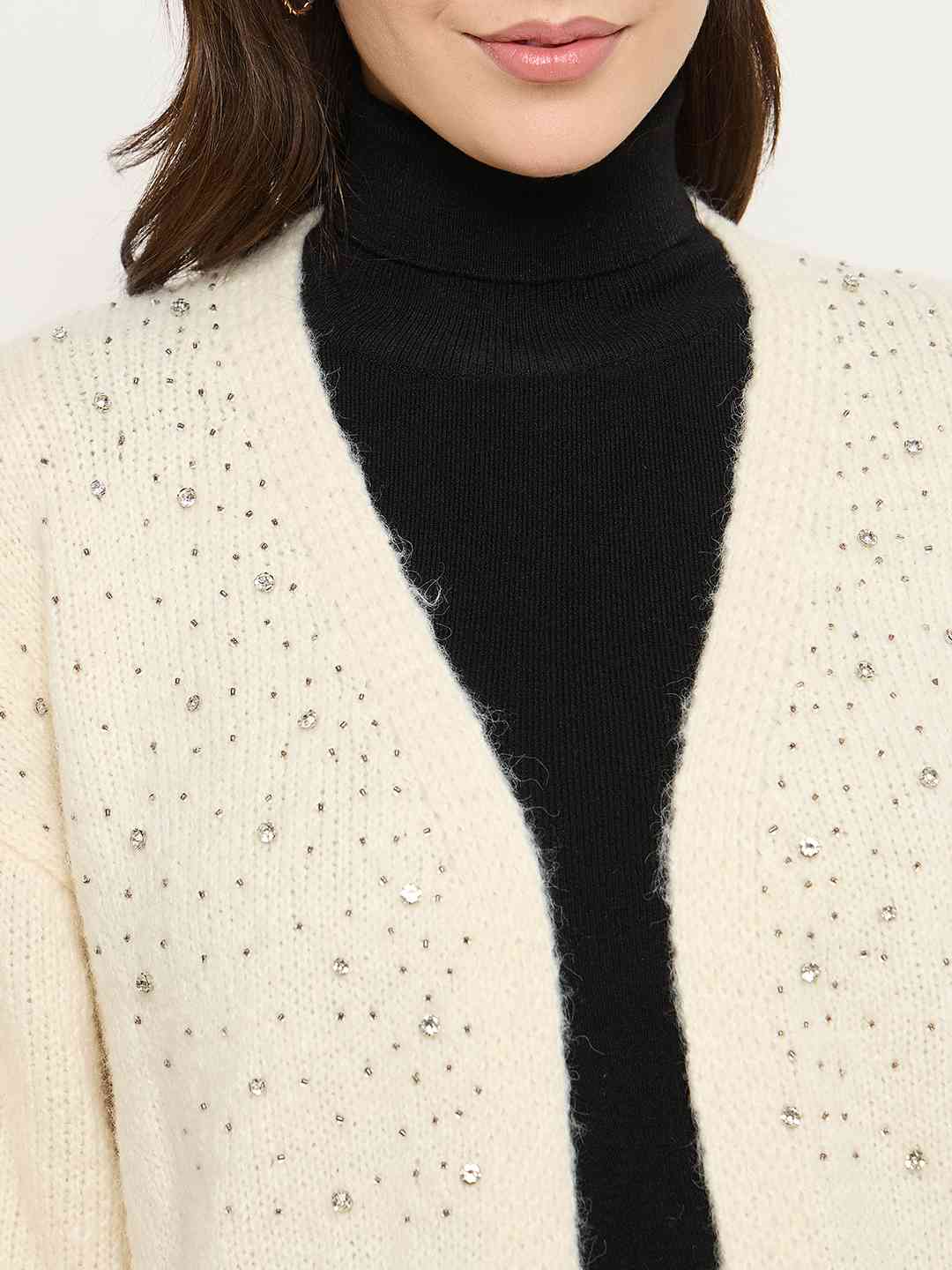 Madame Beige Front Pocket Shrug - Image 7