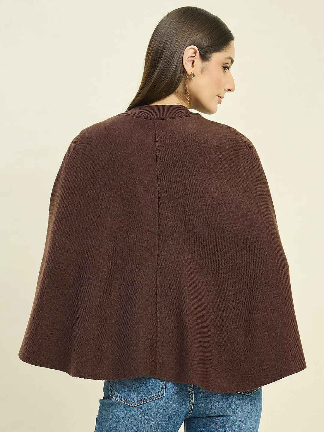 Madame Brown Shrug with Flared Sleeves - Image 6