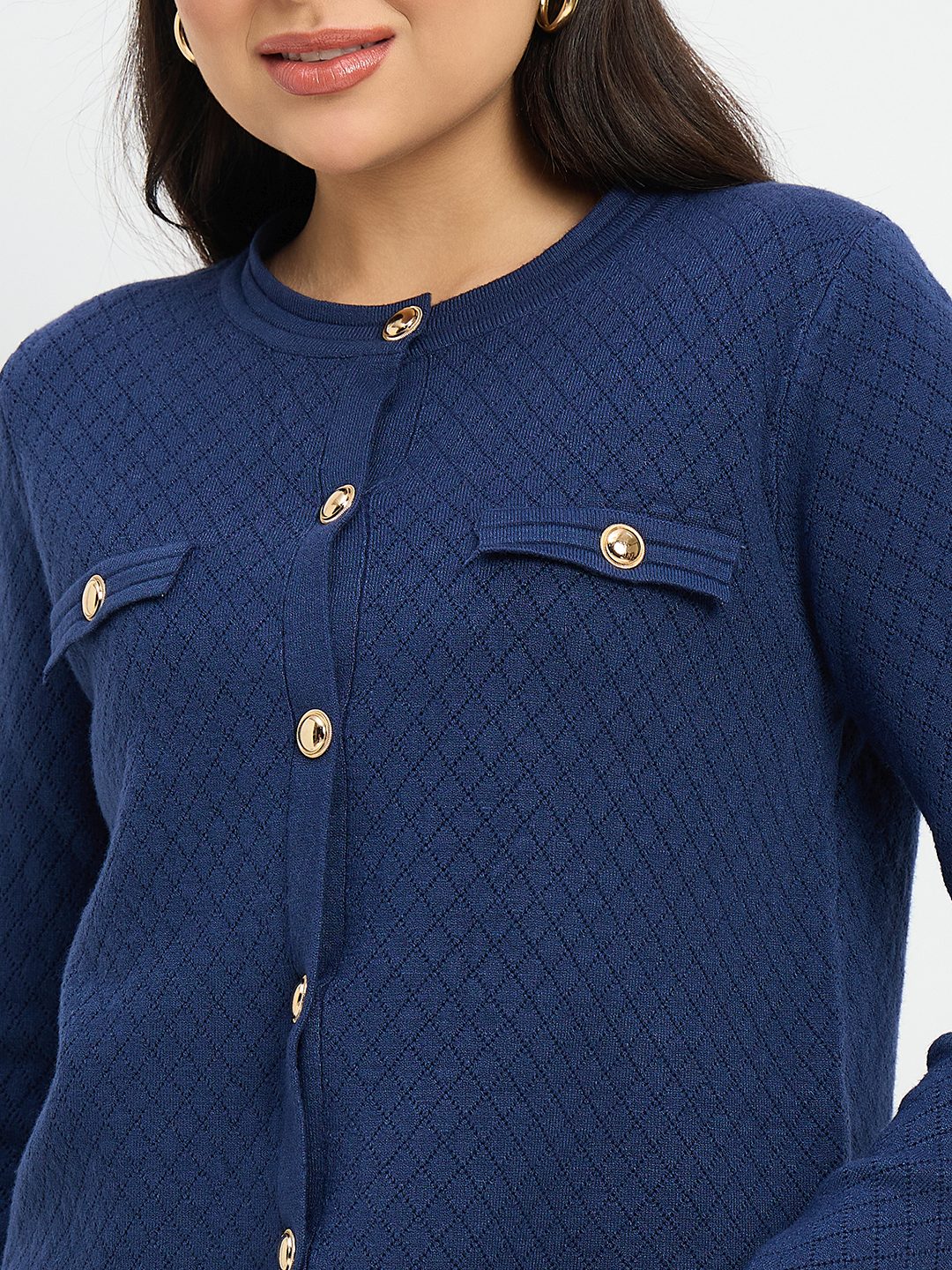 Madame Round Neck Cardigan and Trousers Co-ord Set - Image 8