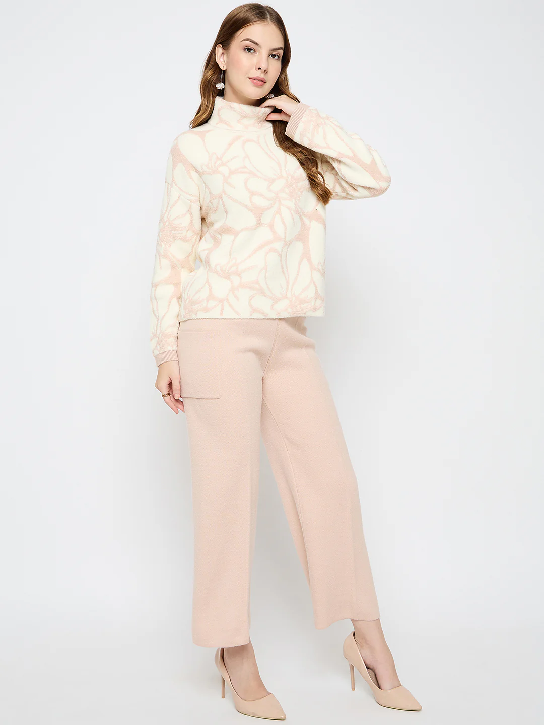 Madame Self Design Pink Co-ord Set - Image 4