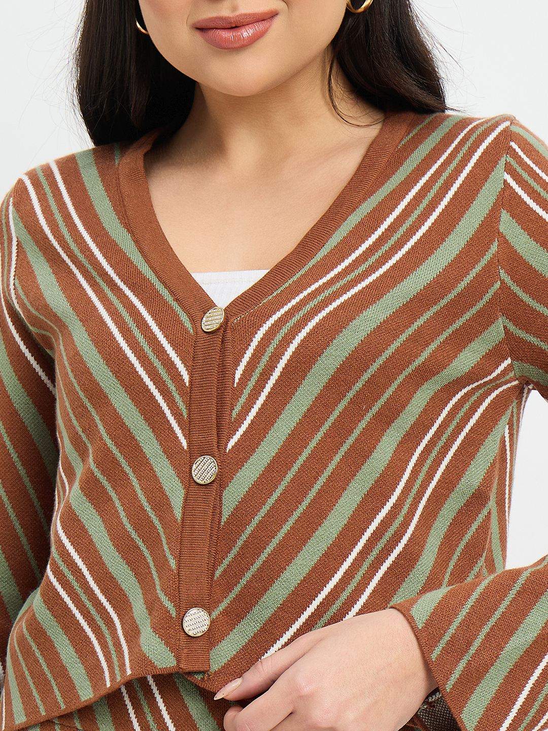 Madame Striped Cardigan and Skirt Co-ord Set - Image 8