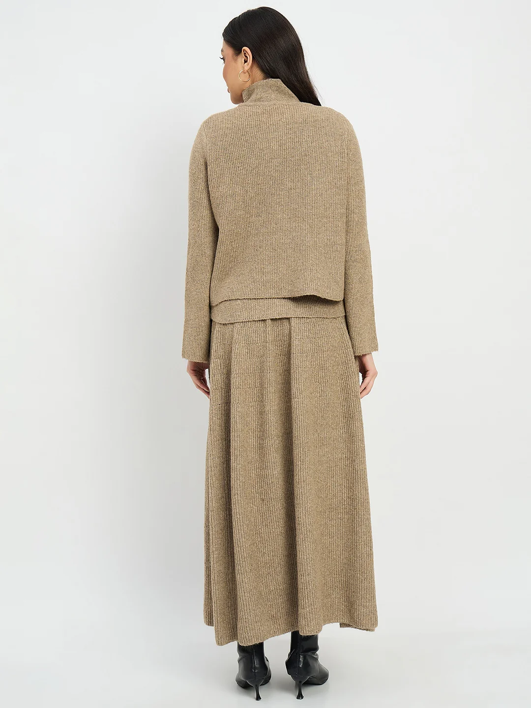 Madame High Neck Sweater and Skirt Co-ord Set - Image 7