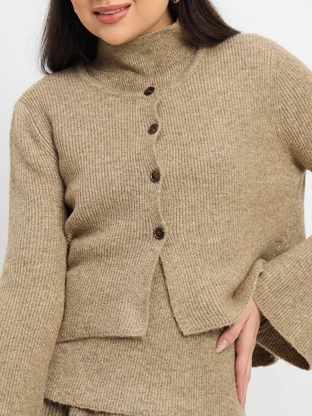 Madame High Neck Sweater and Skirt Co-ord Set - Image 9