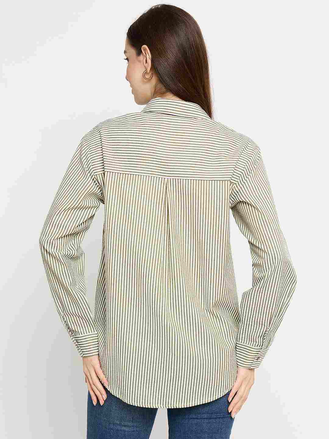 Madame Embroidered Green Shirt - Image 7