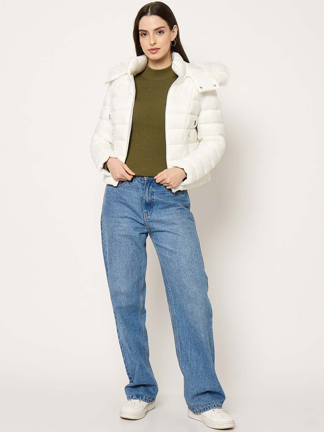 Madame White Quilted Jacket - Image 3